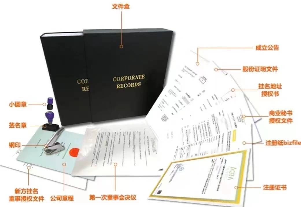 新加坡注冊(cè)完成文件